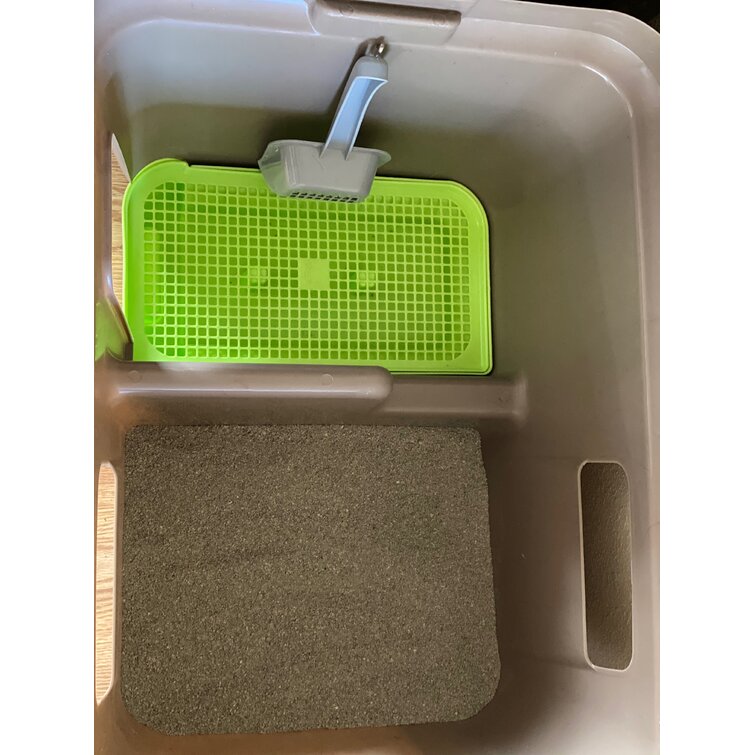 Tucker Murphy Pet™ Tripple Filter Sifting Cat Litter Box Pan - Sifting Litter  Pan - Easy Clean Litter Box Tray