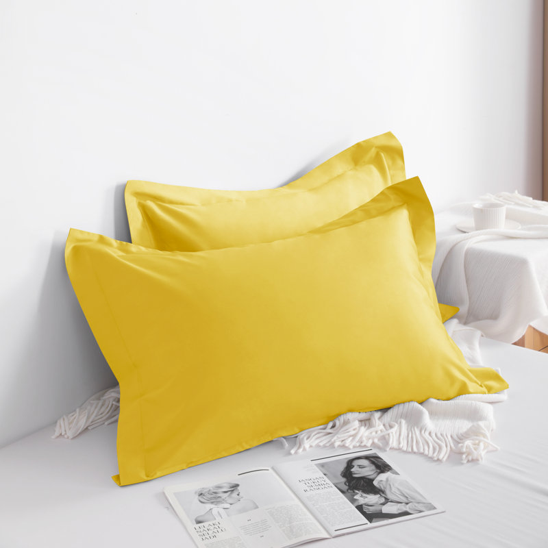 Cotton Sham Set, Euro, Yellow