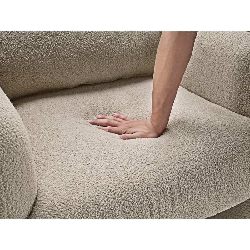 Chaise d'appoint avec coussin, Taupe