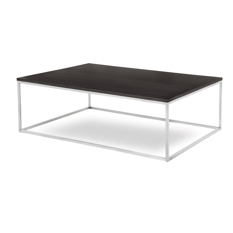 Chaplin Solid Wood Top Coffee Table, Alpine, Glacier White