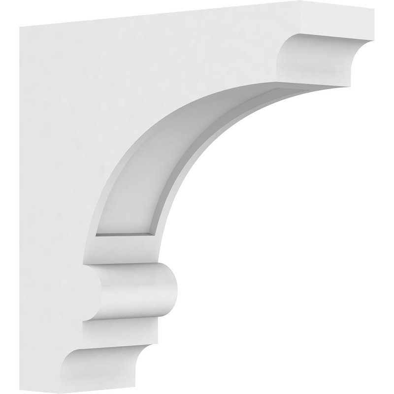 Corbeau standard en PVC de qualité architecturale 3 po x P 12 po x H 12 po Diane, H 12 po x l 3 po x P 12 po