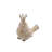 Ravi Resin Bird Figurines with Crown Detailing and Textured Bodies Decorative Polyresin Animal Sculptures Whimsical Crackled Design Ornament Accents for Display Shelf or Mantel-1009531904