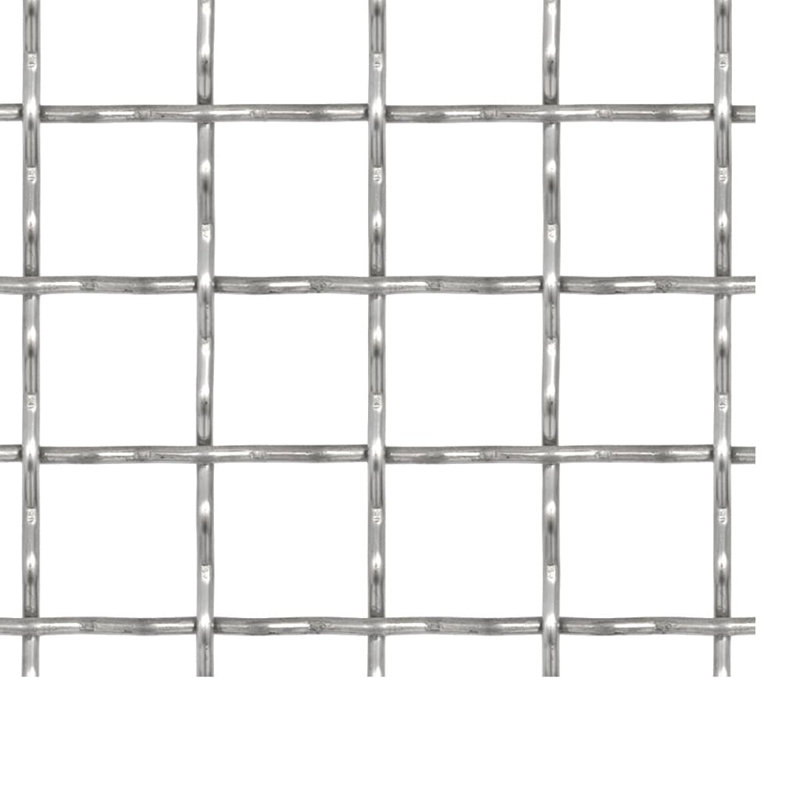 Fil métallique argenté / clôture grillagée, 0,4 po x 0,4 po x 0,1 po