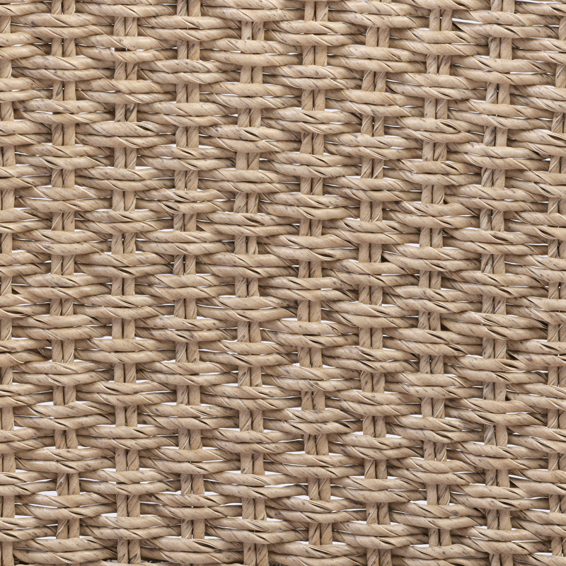 Chaises de patio Stellan Organic Modern avec sièges en corde tissée et structure en bois d'acacia