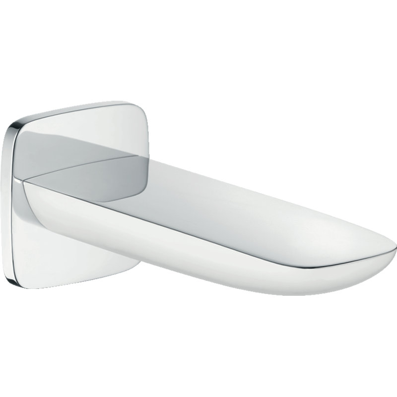 PuraVida Wall Mounted Tub Spout Trim, Chrome/White