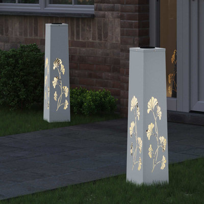 Solar Powered Steel Pathway Light