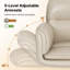 Big and Wide Criss Cross Office Chair, 5-Level Adjustable Arms & Wheels, Height Adjustable Wide Comfy Vanity Makeup Chair, Swivel Shakeable Base for Relax Leisure, Suitable for Home Bedroom Office-967177349