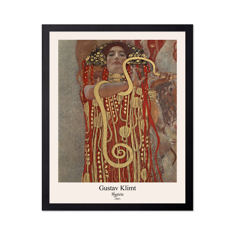 Gustav Klimt - Hygieia No4, 11"H x 14"W, Poster, Unframed