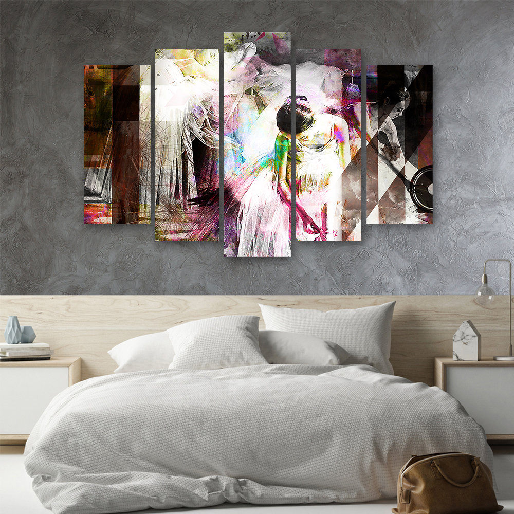 Leinwandbild Ballerina Painting Abstract