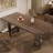 French style vintage solid wood dining table.-108516459