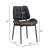 Modern Walnut-Finish Bentwood Upholstered Side Dining Chair-1381219081-1381219094