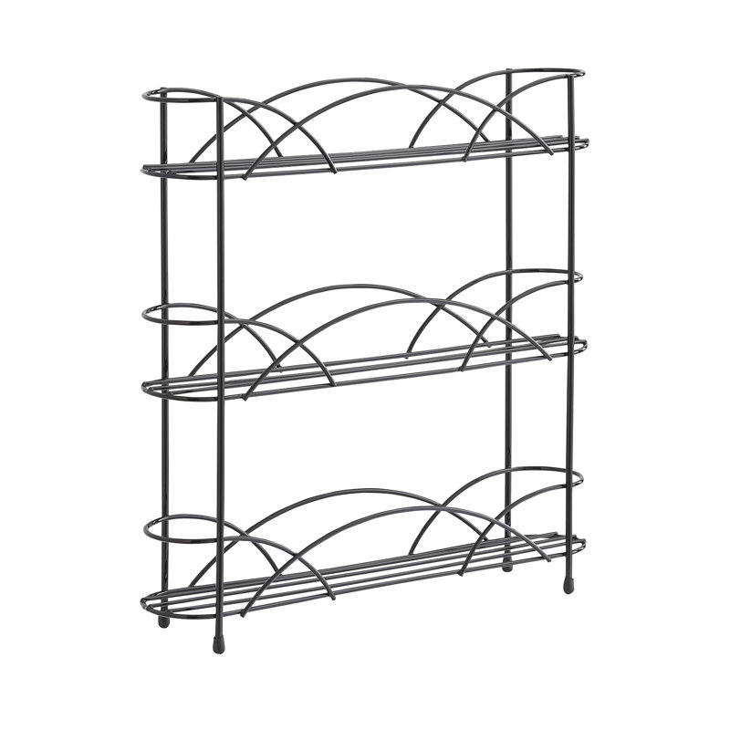 Freestanding Spice Rack, Black