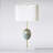 Sausilito 24" Tall Abalone Shell and Crystal Table Lamp, Cream