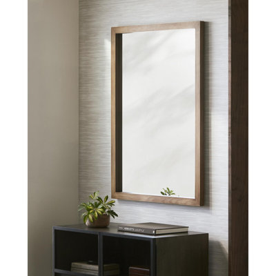 Rectangle Manufactured Wood Accent Mirror