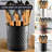Handcrafted Wave Embossed Metal Kitchen Utensil Holder-66697807