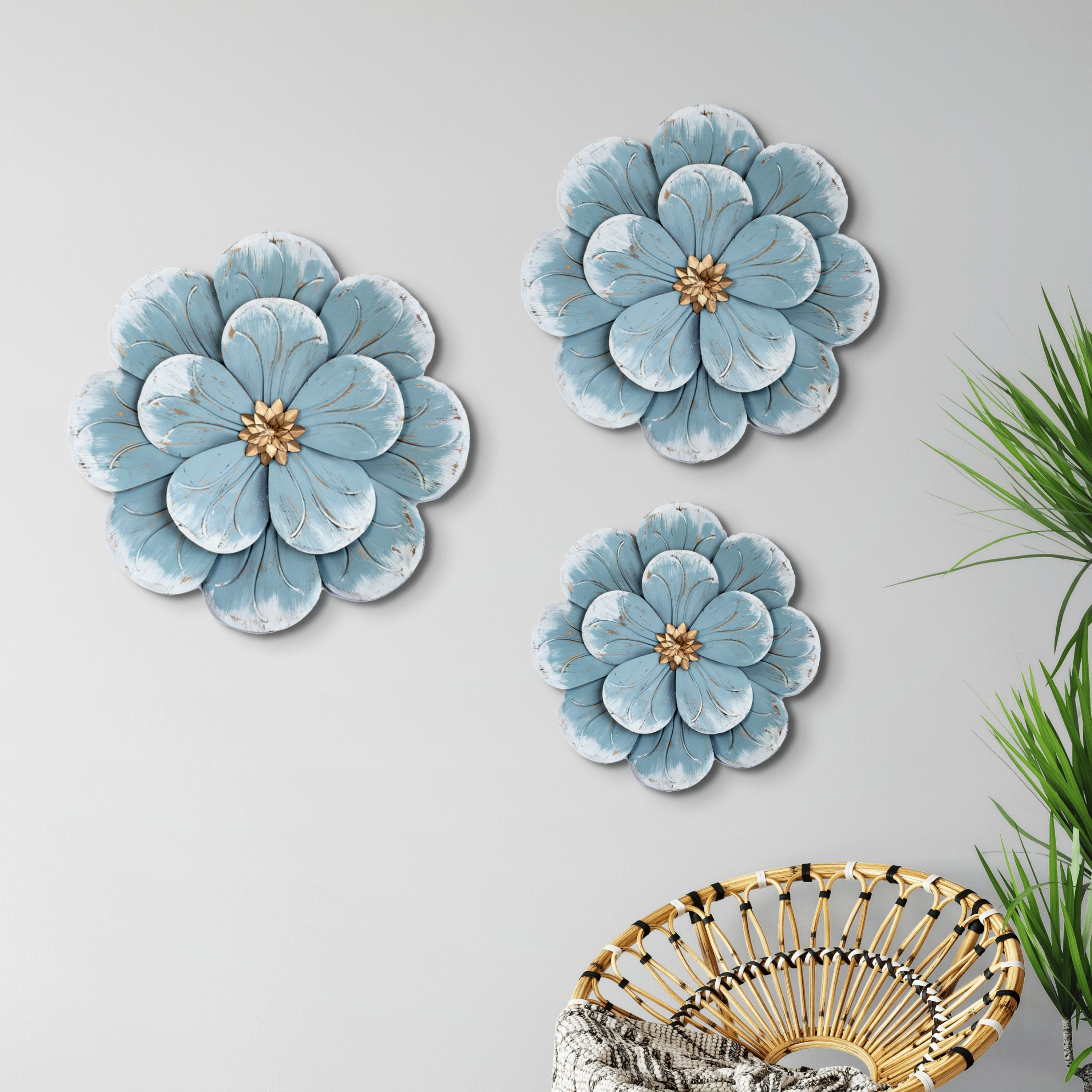 Boho metal wall best sale art