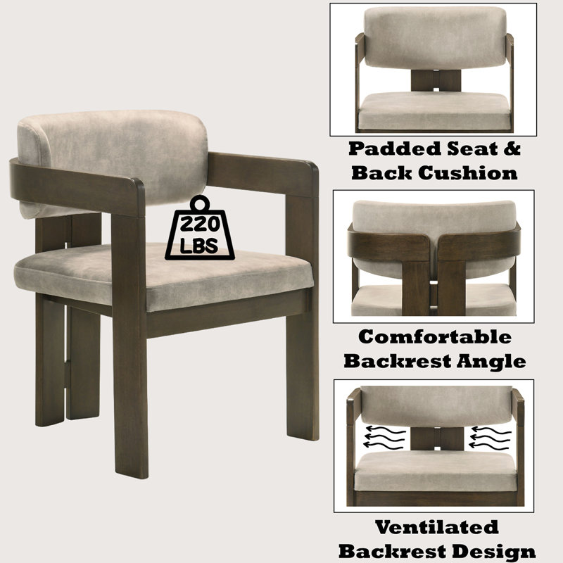Chaise d'appoint en microfibre Destin (ensemble de 1)