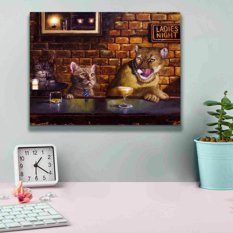 "On The Prowl" par Lucia Heffernan sur, H 12 po x l 16 po x P 0,75 po