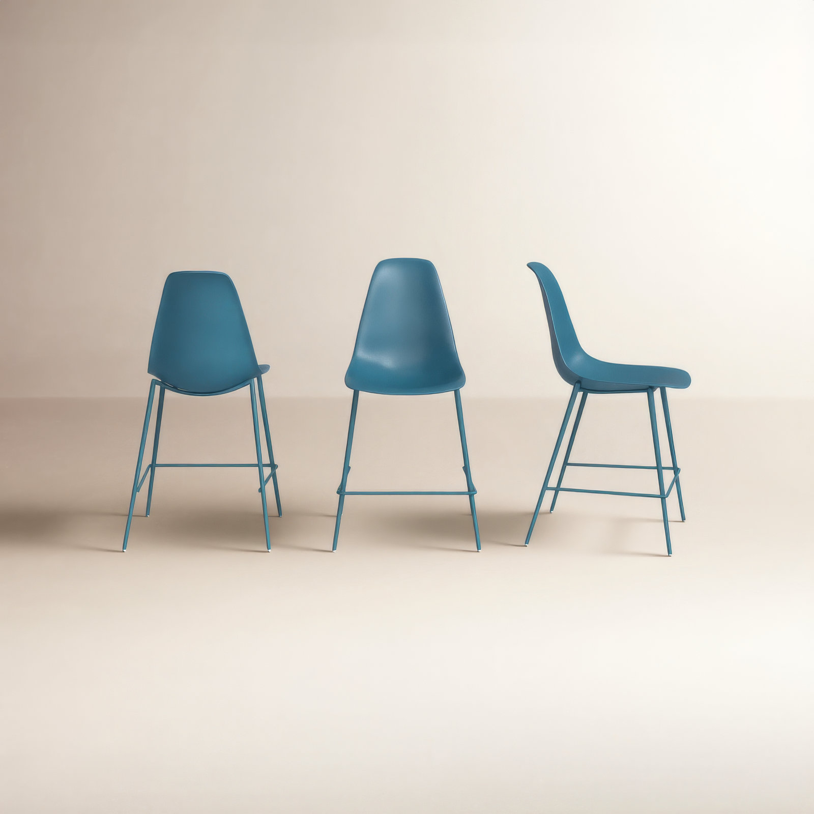 Isla 25" Bar Stool, Ocean Teal