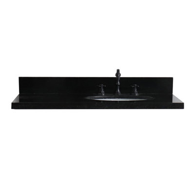 Ovate 37 Stone Material 1 Single Bathroom Vanity Top Yes Sink