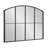 Latitude Run® Forsyth Windowpane Arch Mirror Black-1521054859