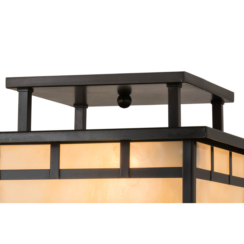 Plafonnier semi-encastré 17 po 2 lumières Almont