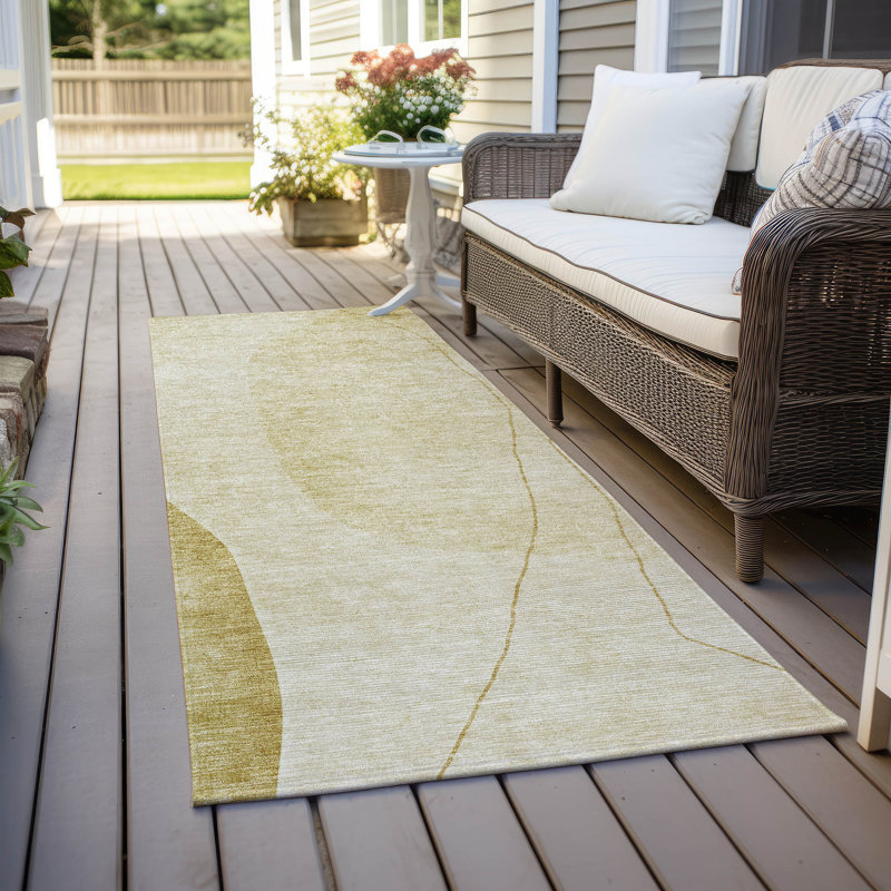 Chelea Washable Abstract Indoor / Outdoor Rug, Runner 2'3" x 7'6"