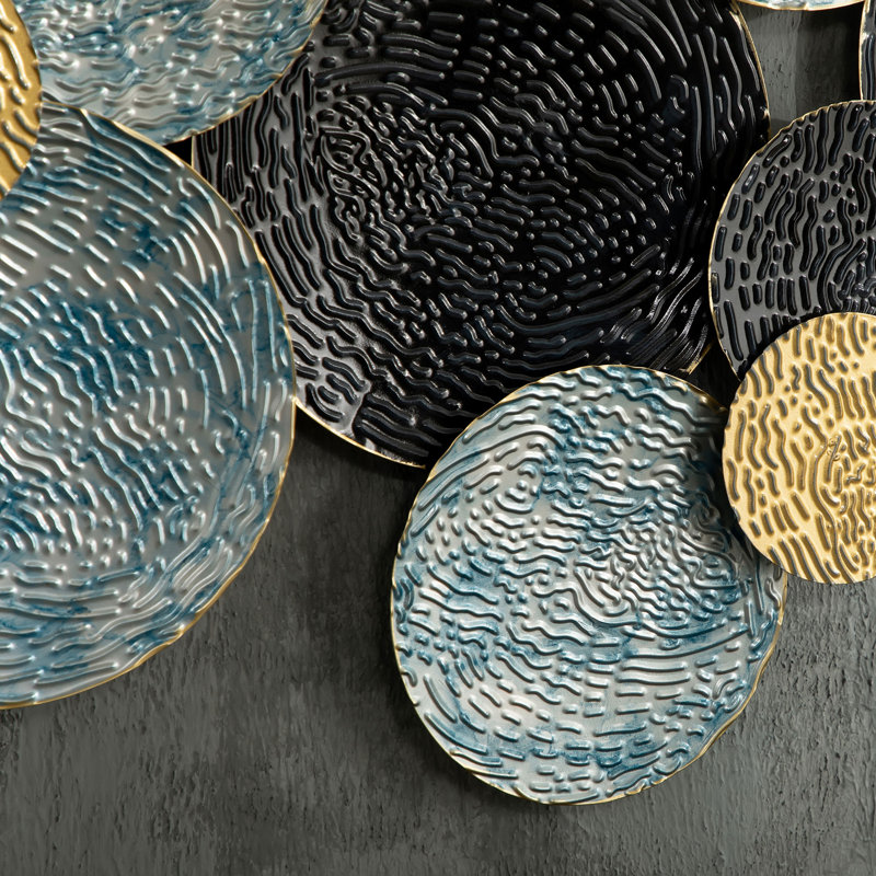 Boho Abstract Wall Decor on Metal