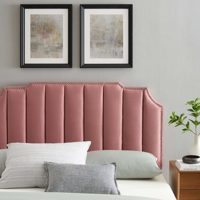Modway Rosalind Headboard, King, Dusty Rose