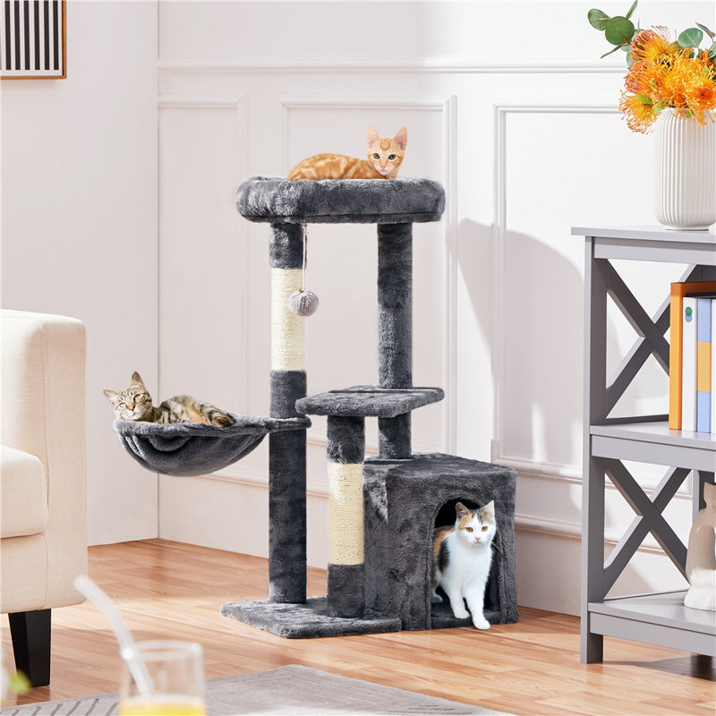 Daum 34.5'' H Cat Tree, Dark Gray