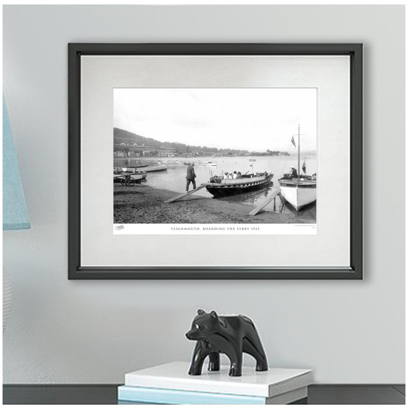Teignmouth, Boarding The Ferry 1922 by Francis Frith - Single Picture Frame Print, 28cm H x 36cm W x 2.3cm D