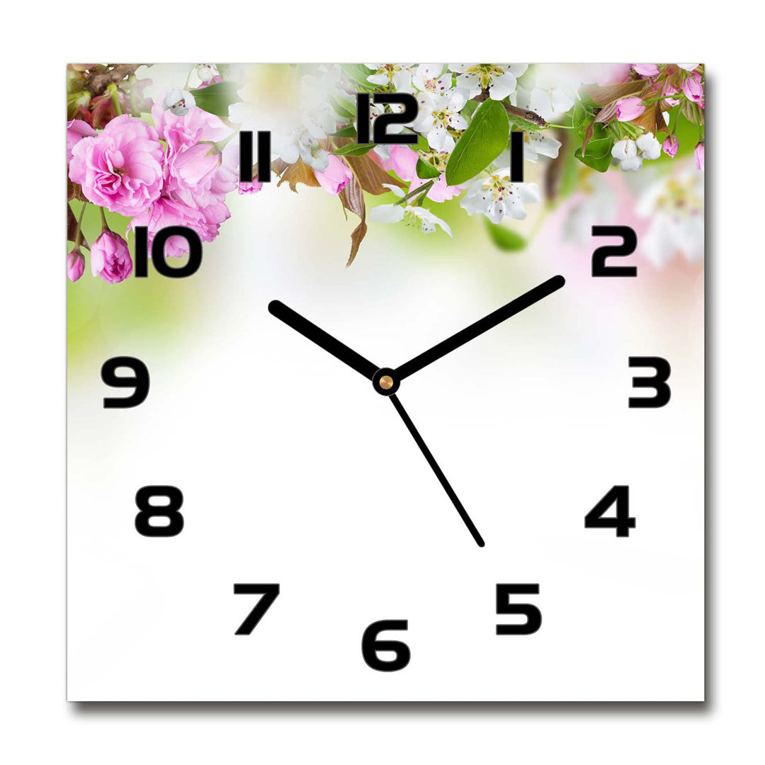 Analoge Wanduhr Spring Flowers 60 cm Geräuschlos