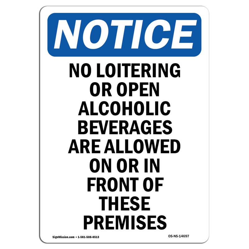 Pas de signe d'alcool ou de flânerie
