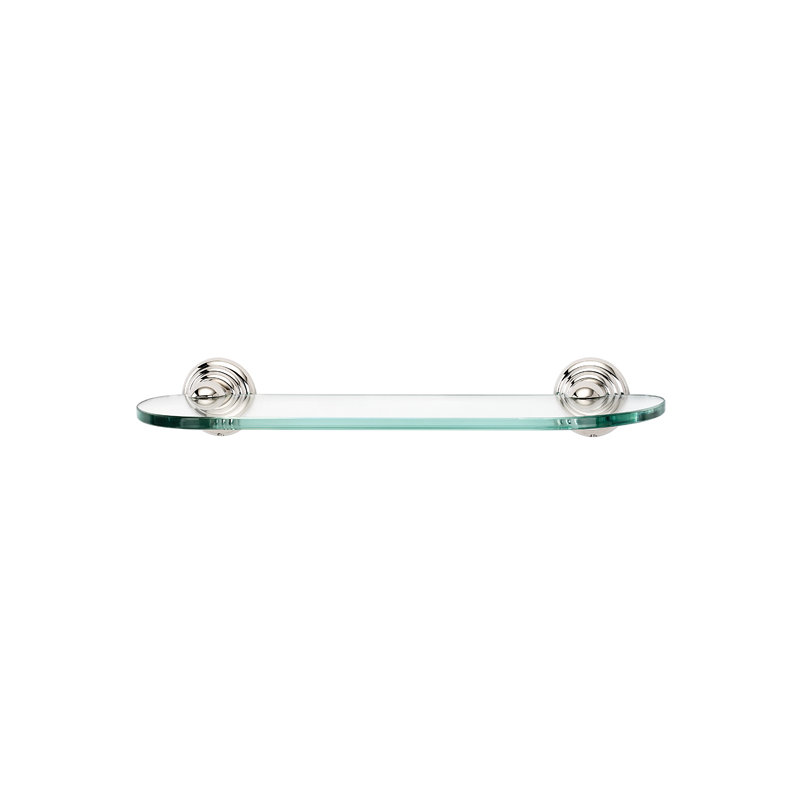 Amilie Metal Accent Shelf, Polished Nickel