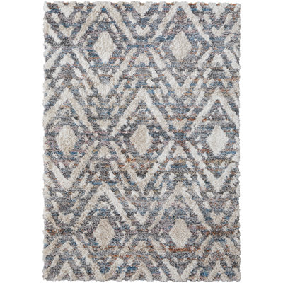 Modbury Global Diamond Polyester Area Rug