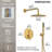  Pressure-Balanced Shower System ,10-Inch Rainfall Shower Faucet with Rough-in Valve-73468215-132487479