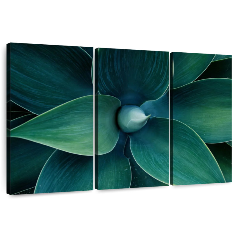 Harnek vert feuilles zen, H 48 po x l 74 po