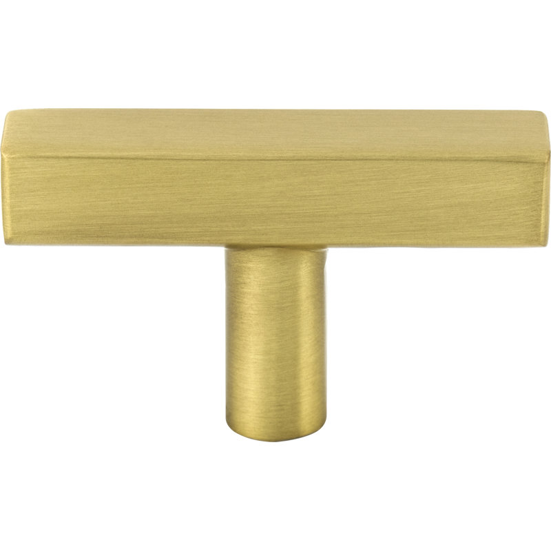 Dominique Bar Knob, Brushed Gold, 2"