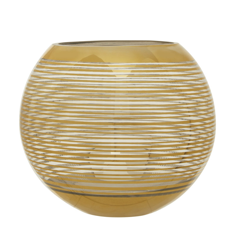 Egremt Glass Table Vase, 20 H x 25 W x 25 Dcm