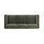 Canapé en chenille recyclé vert olive Elyn