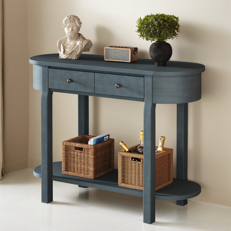 Console Table, Navy