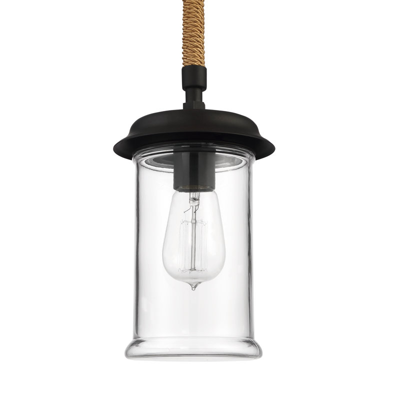 Luminaire suspendu d'extérieur 1 lumière H 17 po Elmsley
