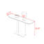 Console en métal de style italien.-2038449471