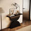 Console de 47 po en bois à texture martelée 47 po avec DEL, parfaite pour un décor de salon contemporain, une utilisation multi-scène, une installation rapide et des outils