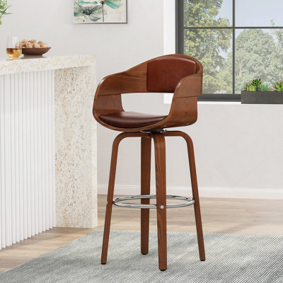 Elegant Upholstered Bar Stool With Comfortable Seating And Durable Construction, Perfect For Modern Kitchens And Bars.