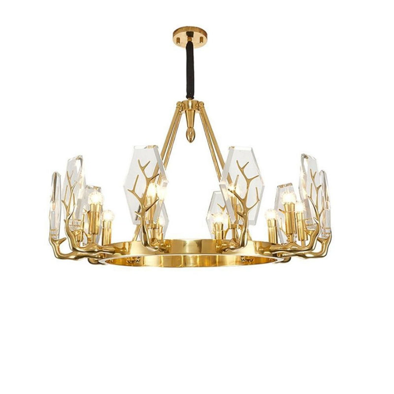 Maxman 10 - Light Waggon Wheel Chandelier