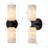 Aleinah 14" Modern White Alabaster Marble Bathroom Vanity Wall Sconces(Bulbs Included)-1534666065