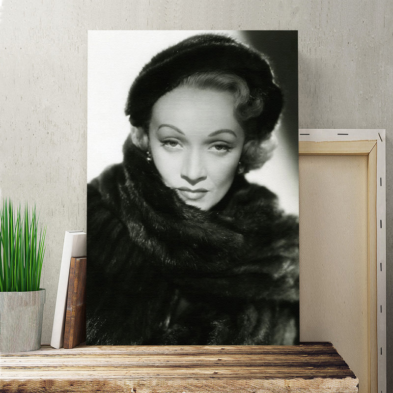 Marlene Dietrich Photographic - Wrapped Canvas, 76cm H x 50cm W