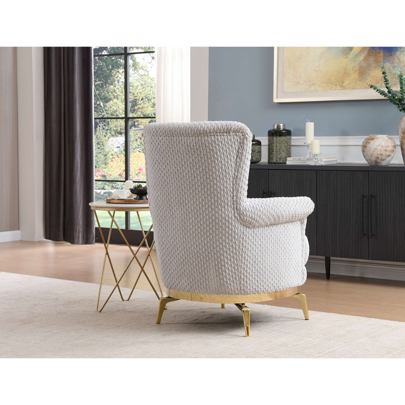 Chaise de style moderne Zoe en bois et accents, Gris
