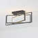 Mueed 3-Light Modern Flush Mount Rectangular Ceiling Fixture with Remote Control